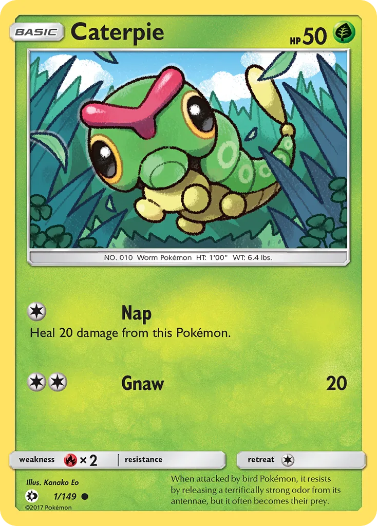 Caterpie, Sun & Moon #1/149