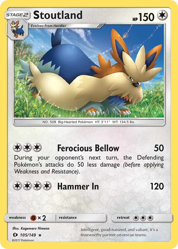Stoutland, Sun & Moon #105/149