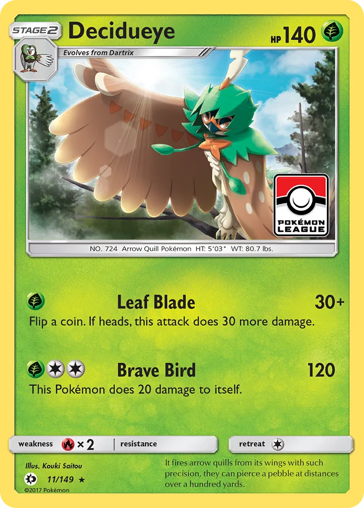 Decidueye, Sun & Moon #11/149