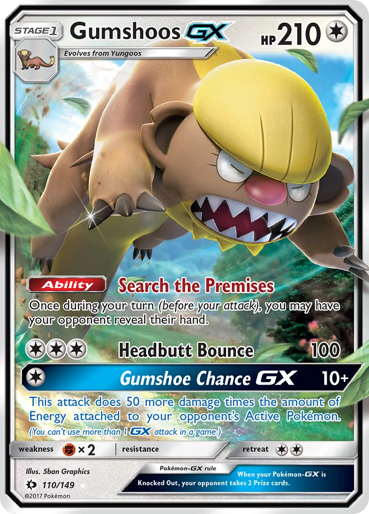 Gumshoos-GX, Sun & Moon #110/149