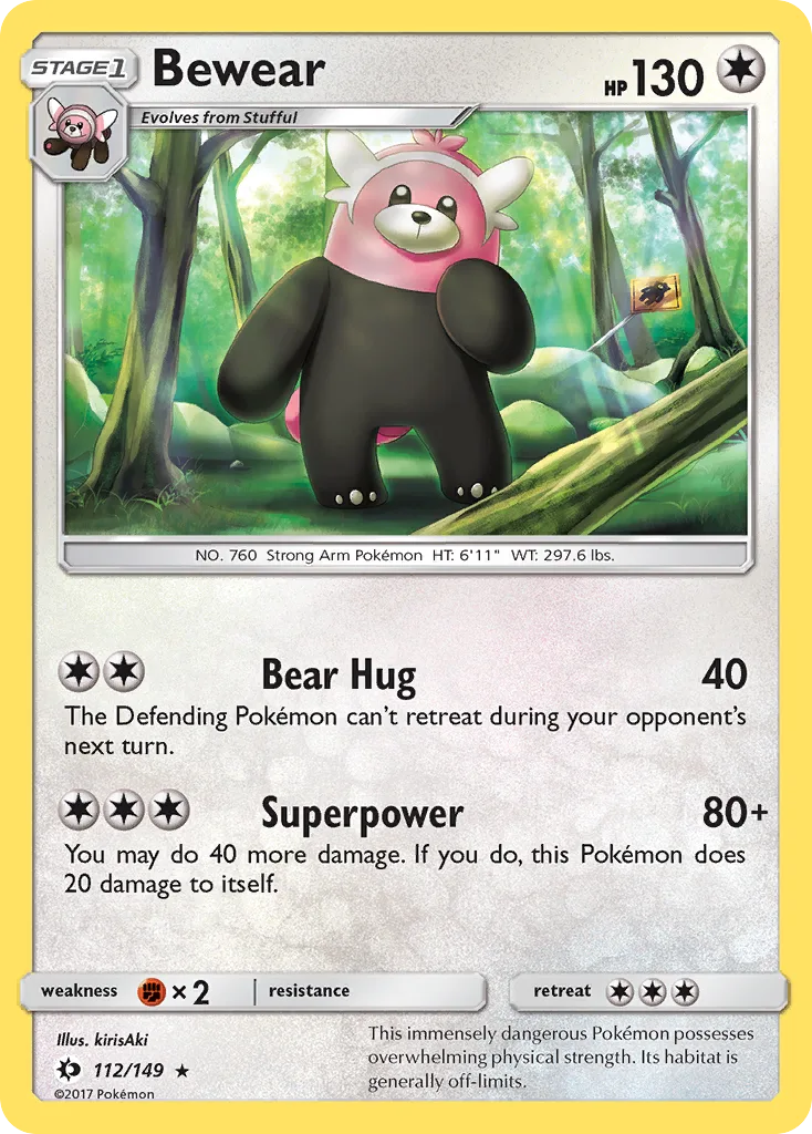 Bewear, Sun & Moon #112/149