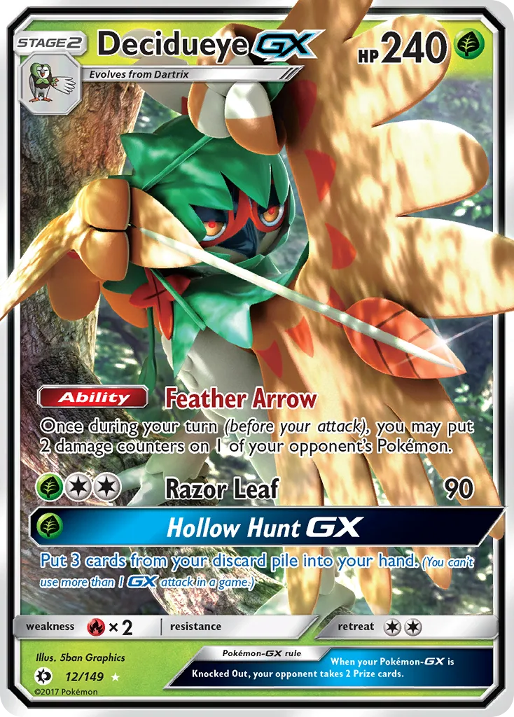 Decidueye-GX, Sun & Moon #12/149