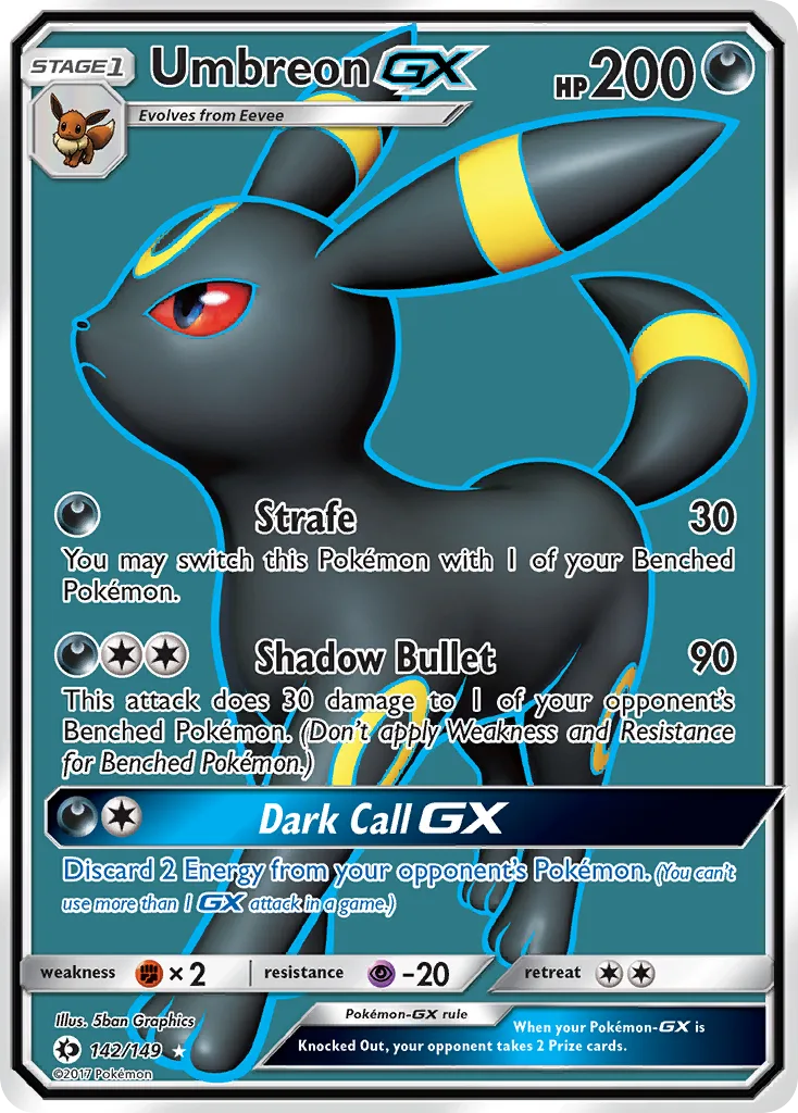 Umbreon-GX, Sun & Moon #142/149