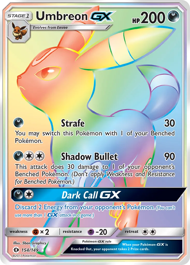 Umbreon-GX, Sun & Moon #154/149