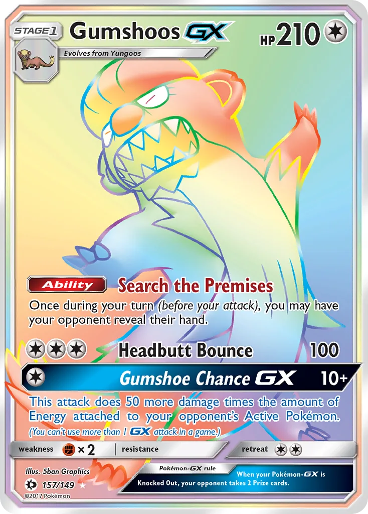 Gumshoos-GX, Sun & Moon #157/149