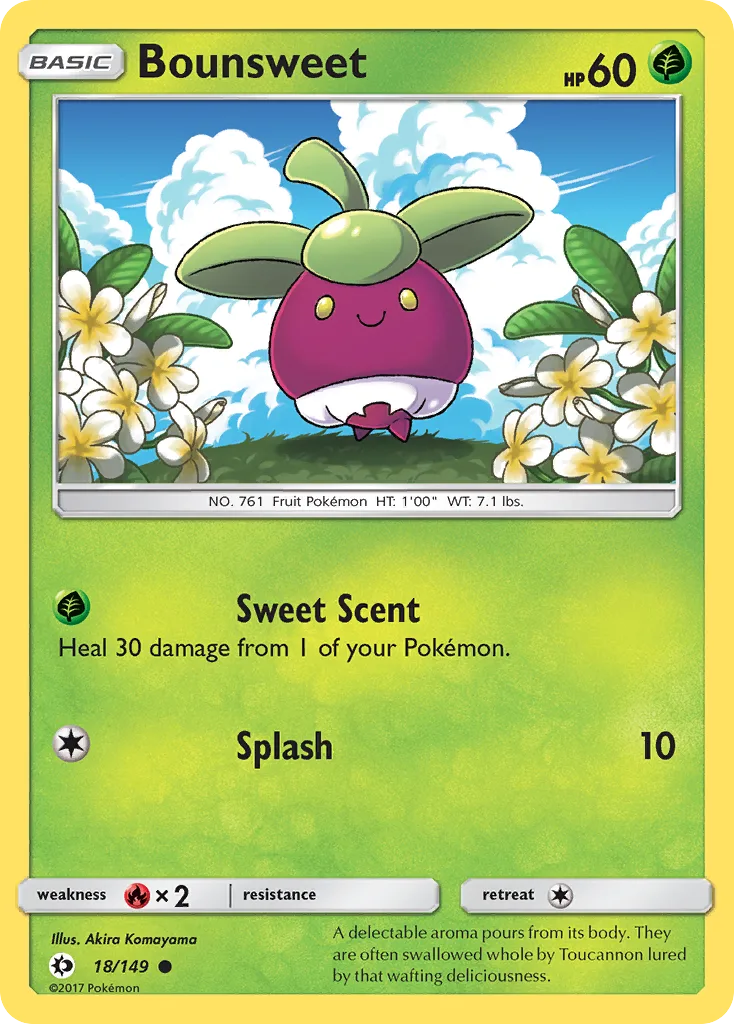 Bounsweet, Sun & Moon #18/149