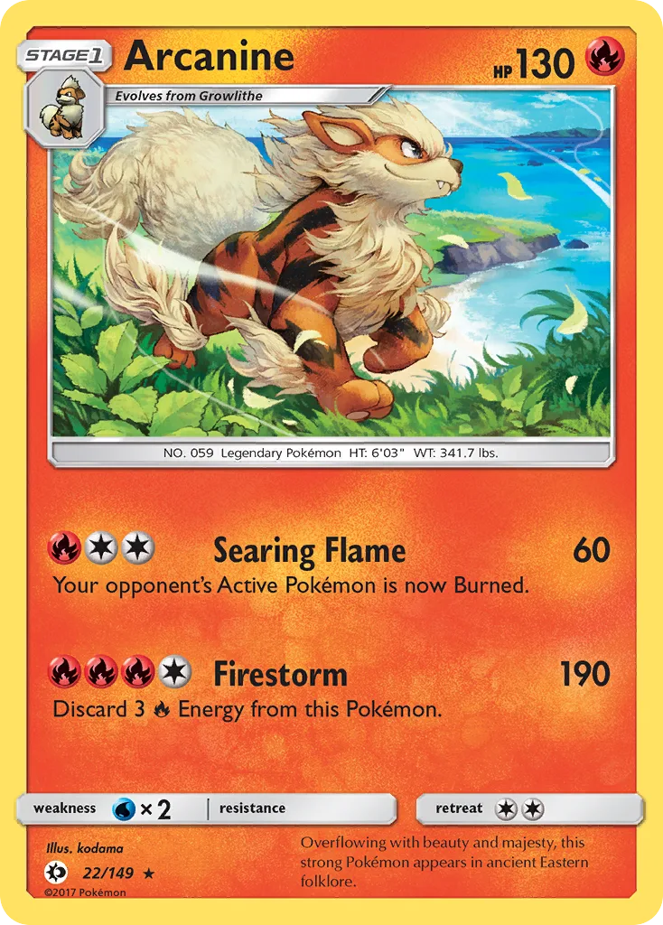 Arcanine, Sun & Moon #22/149