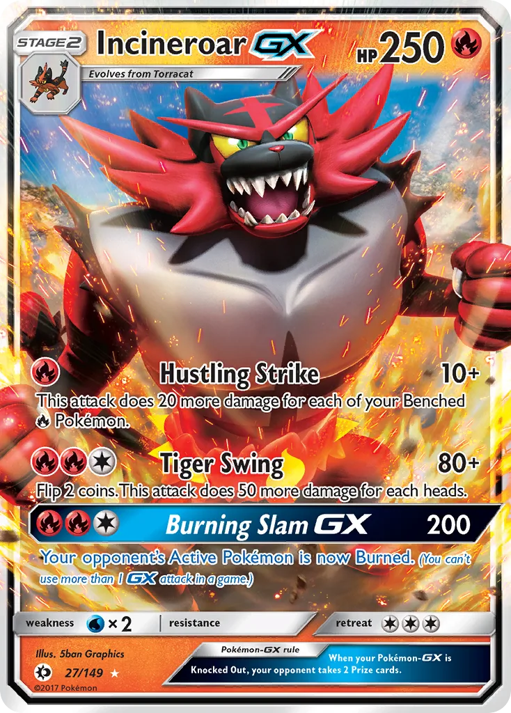 Incineroar-GX, Sun & Moon #27/149