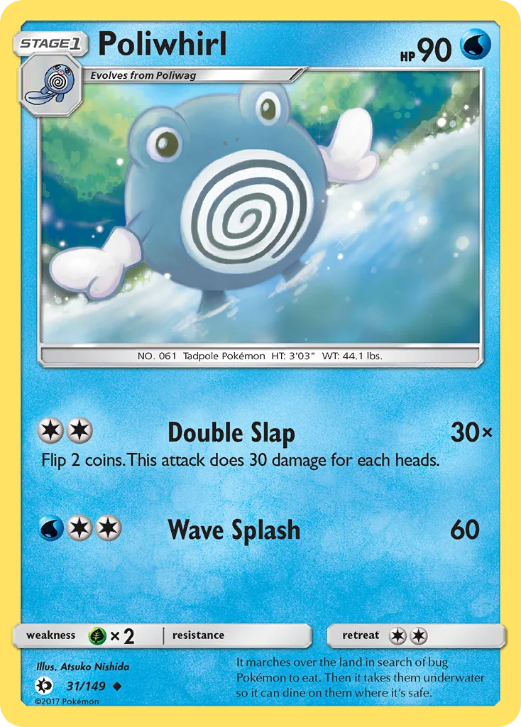 Poliwhirl, Sun & Moon #31/149