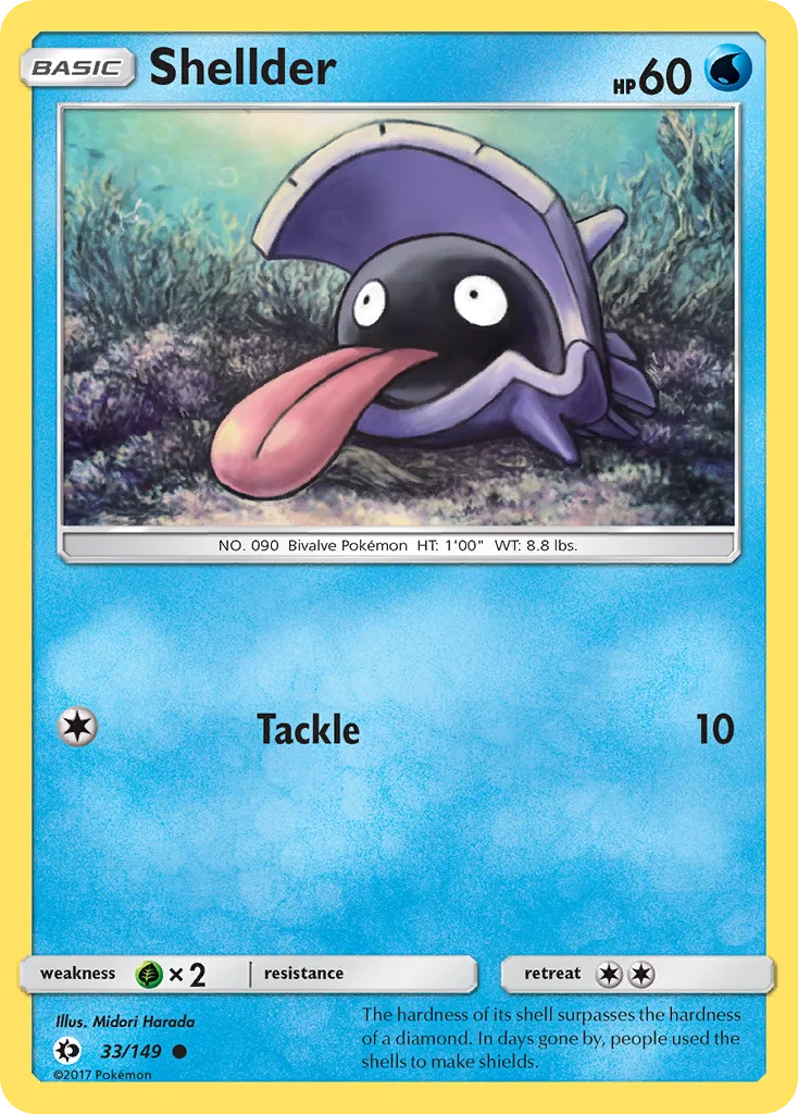 Shellder, Sun & Moon #33/149