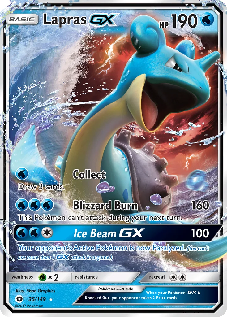 Lapras-GX, Sun & Moon #35/149
