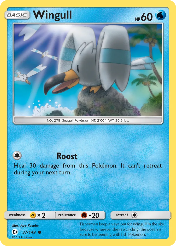 Wingull, Sun & Moon #37/149
