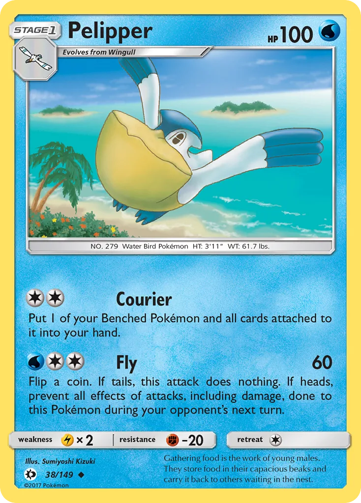 Pelipper, Sun & Moon #38/149