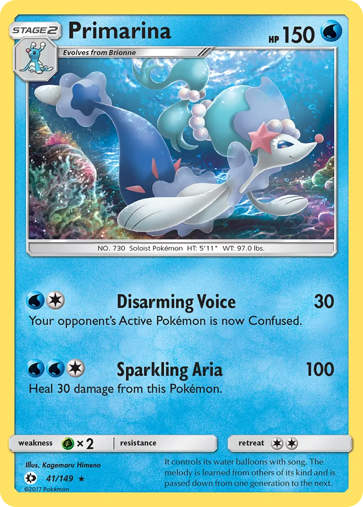 Primarina, Sun & Moon #41/149