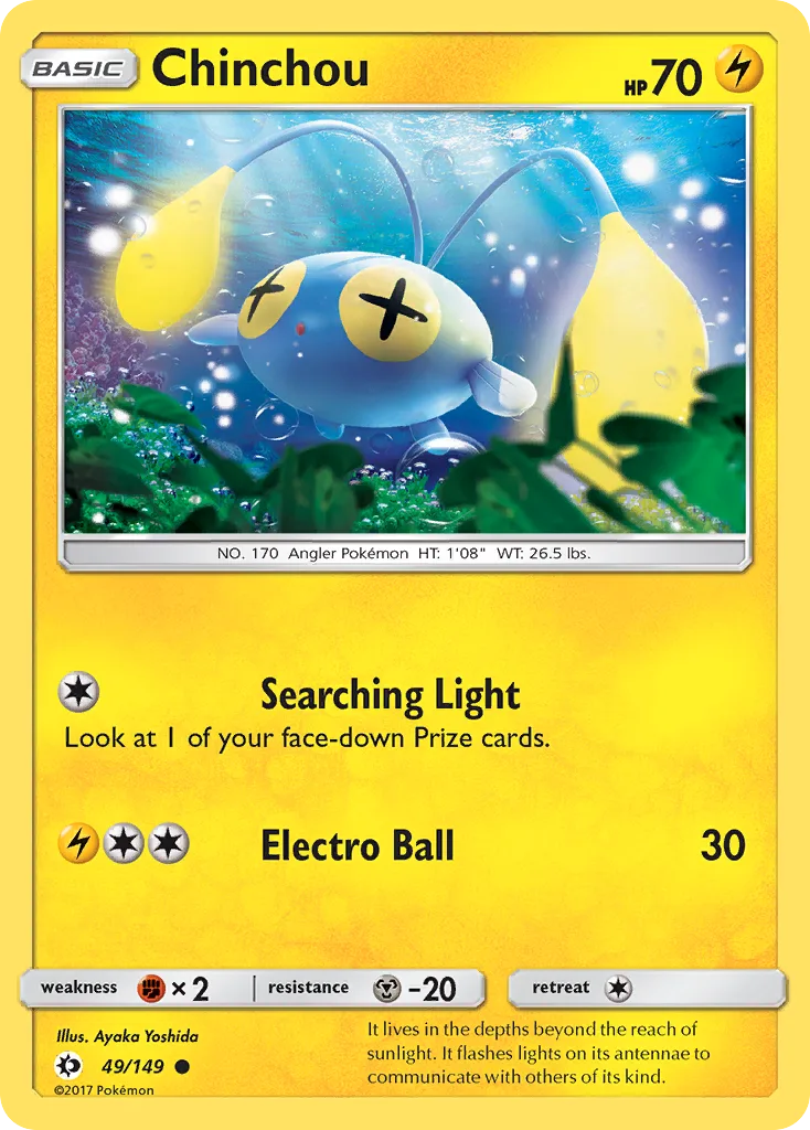 Chinchou, Sun & Moon #49/149