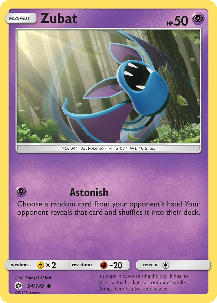 Zubat, Sun & Moon #54/149