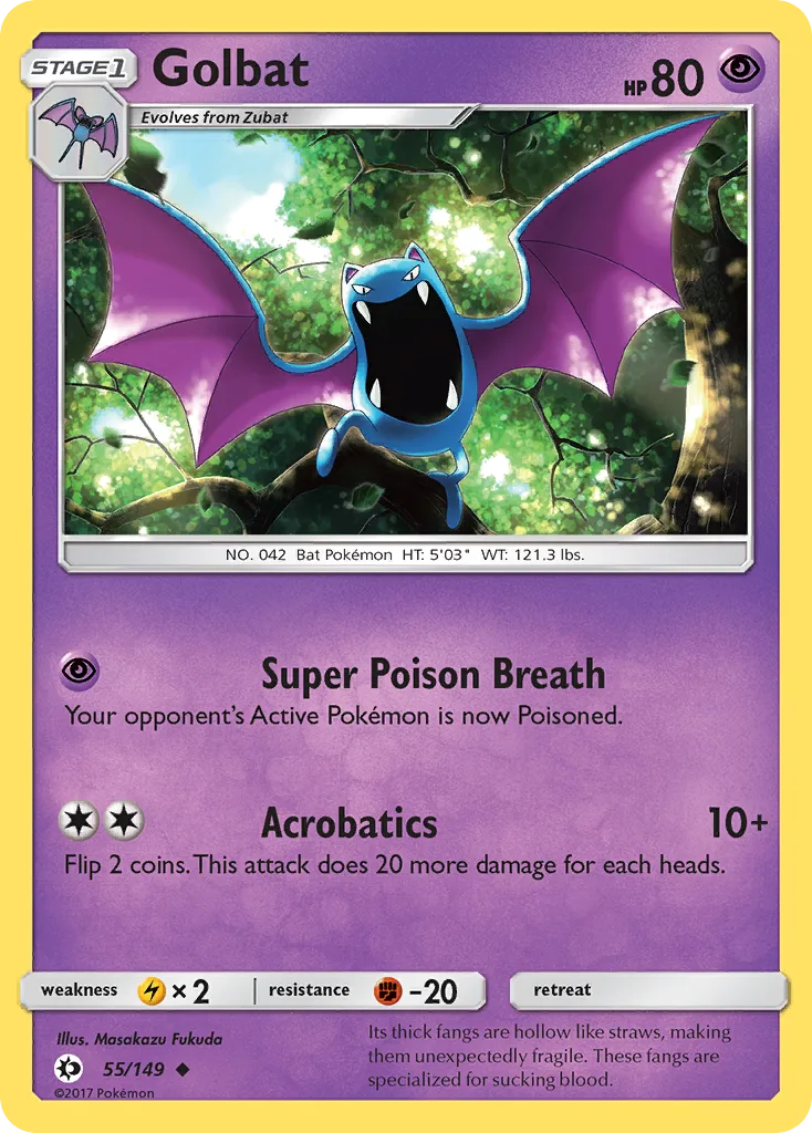Golbat, Sun & Moon #55/149