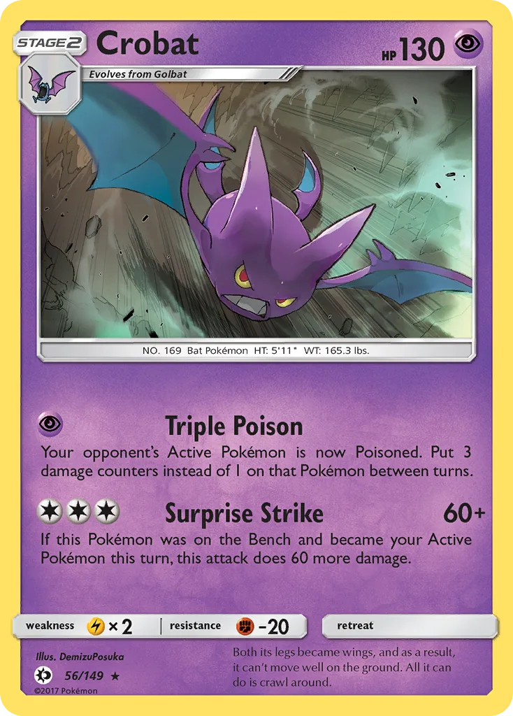 Crobat, Sun & Moon #56/149
