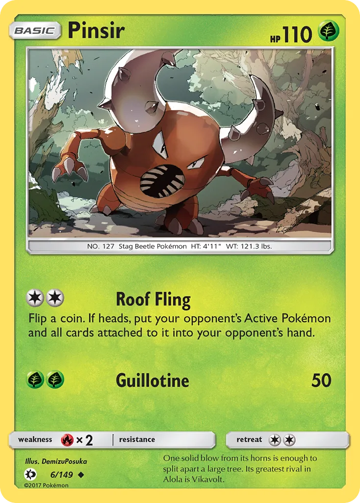 Pinsir, Sun & Moon #6/149