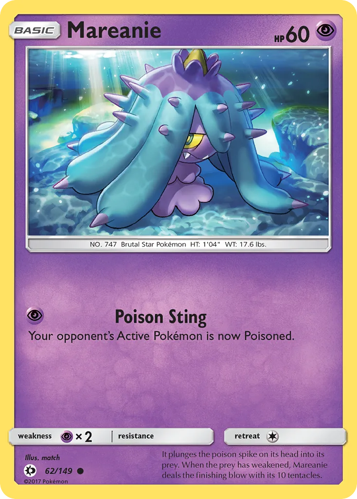 Mareanie, Sun & Moon #62/149