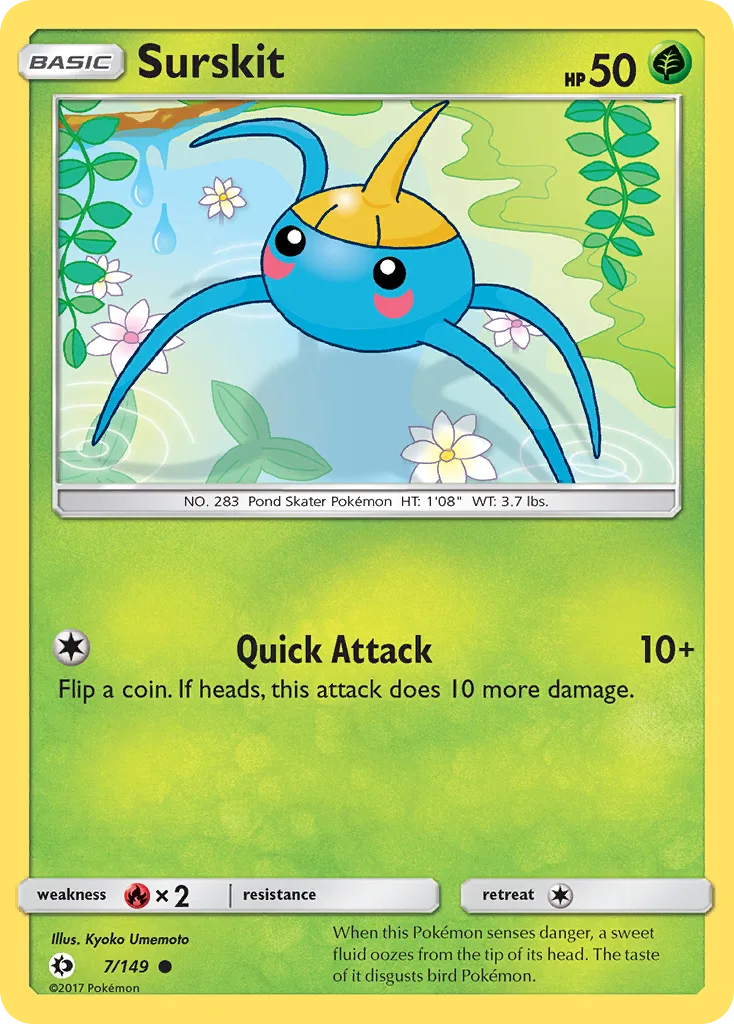 Surskit, Sun & Moon #7/149