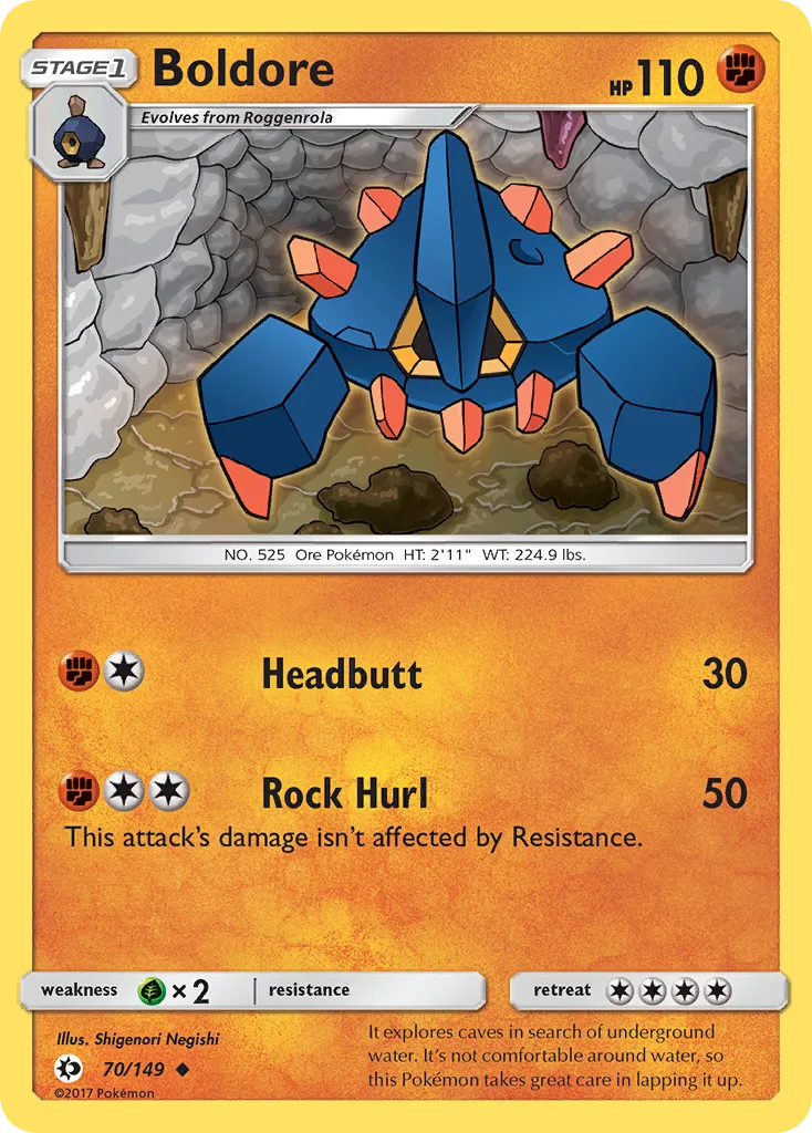 Boldore, Sun & Moon #70/149