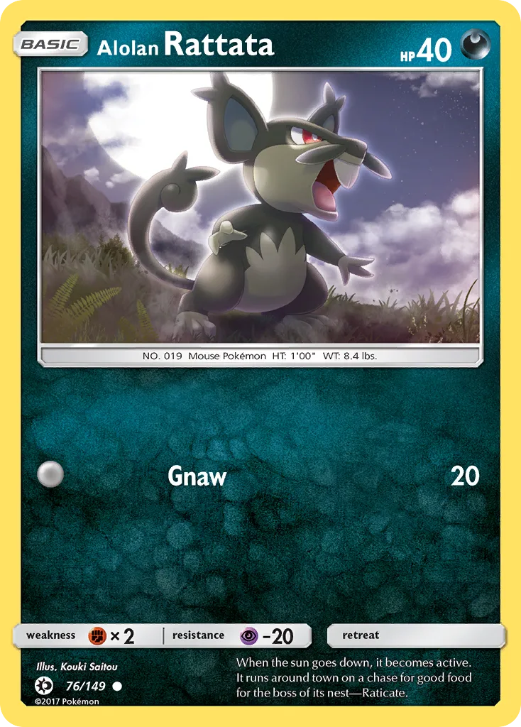 Alolan Rattata, Sun & Moon #76/149