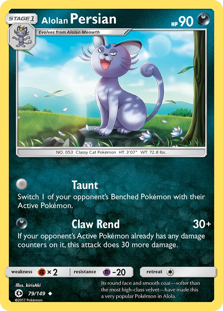 Alolan Persian, Sun & Moon #79/149