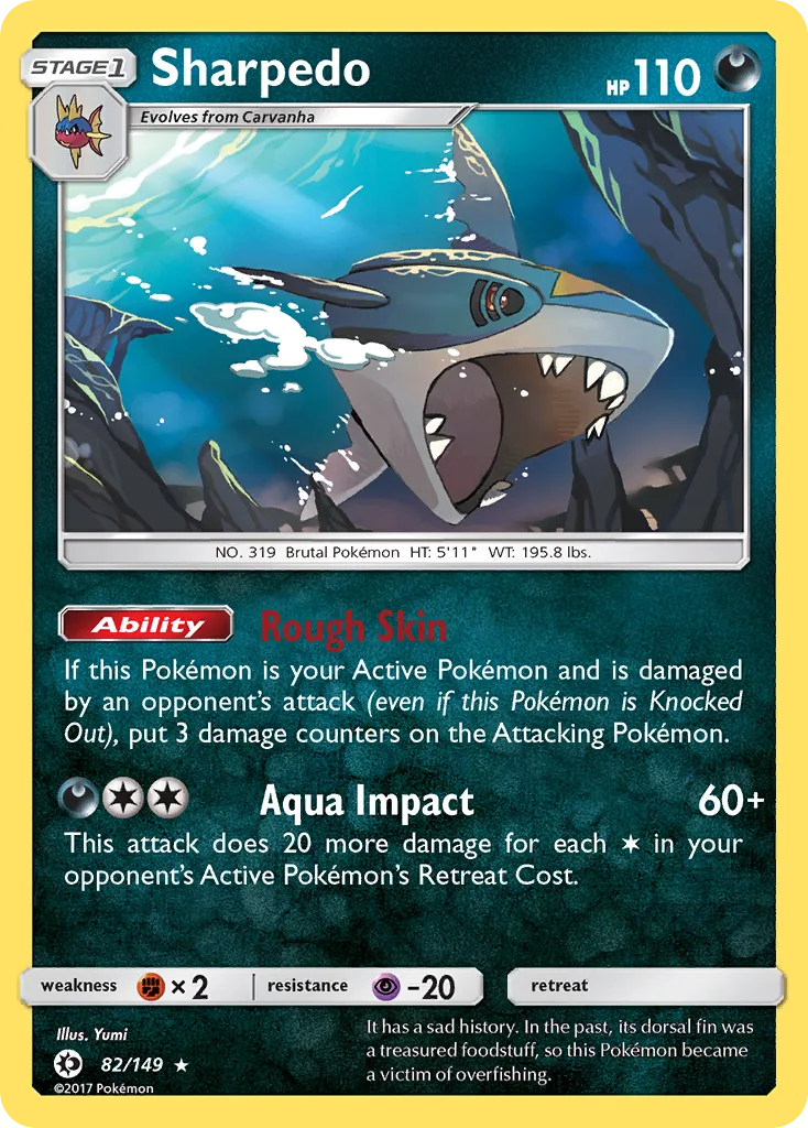 Sharpedo, Sun & Moon #82/149