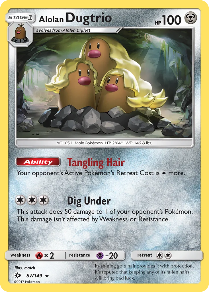 Alolan Dugtrio, Sun & Moon #87/149