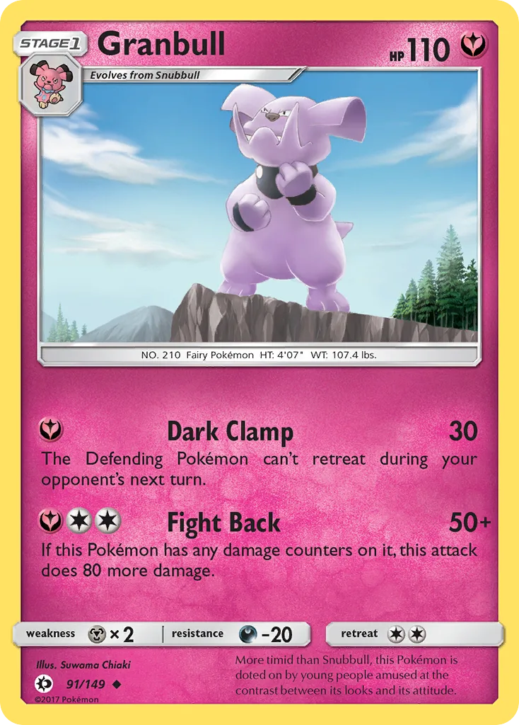 Granbull, Sun & Moon #91/149