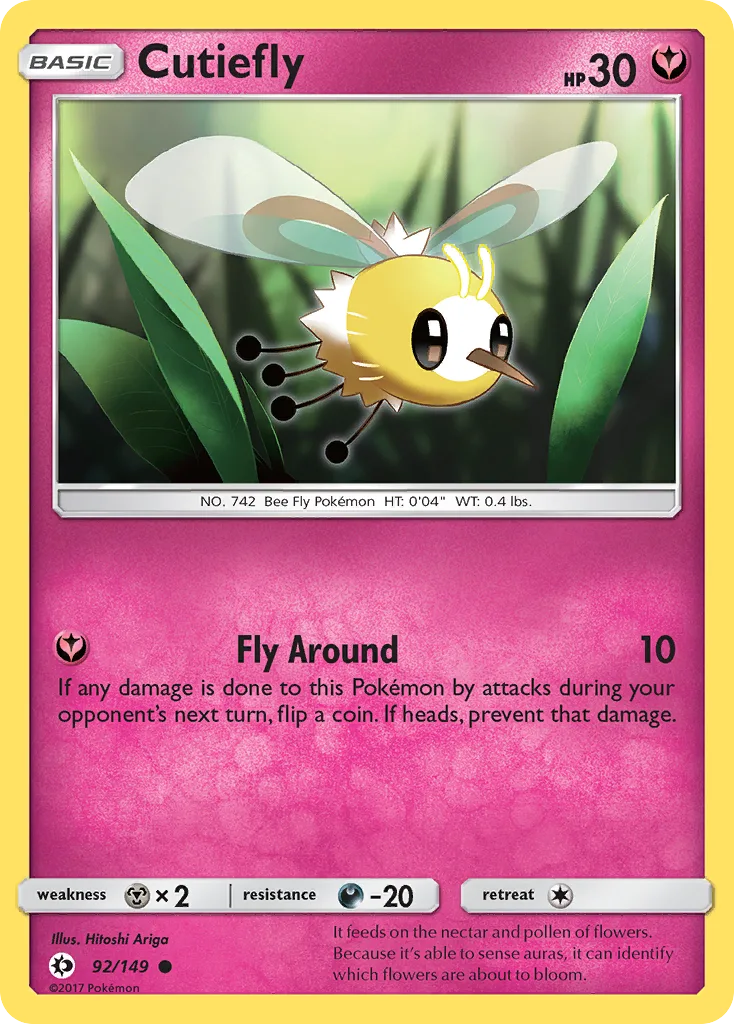 Cutiefly, Sun & Moon #92/149