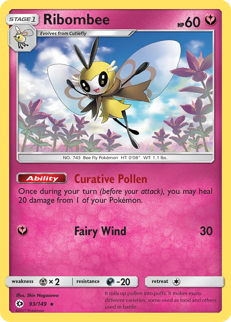 Ribombee, Sun & Moon #93/149
