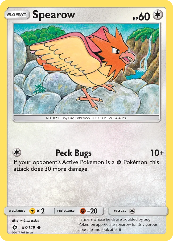 Spearow, Sun & Moon #97/149