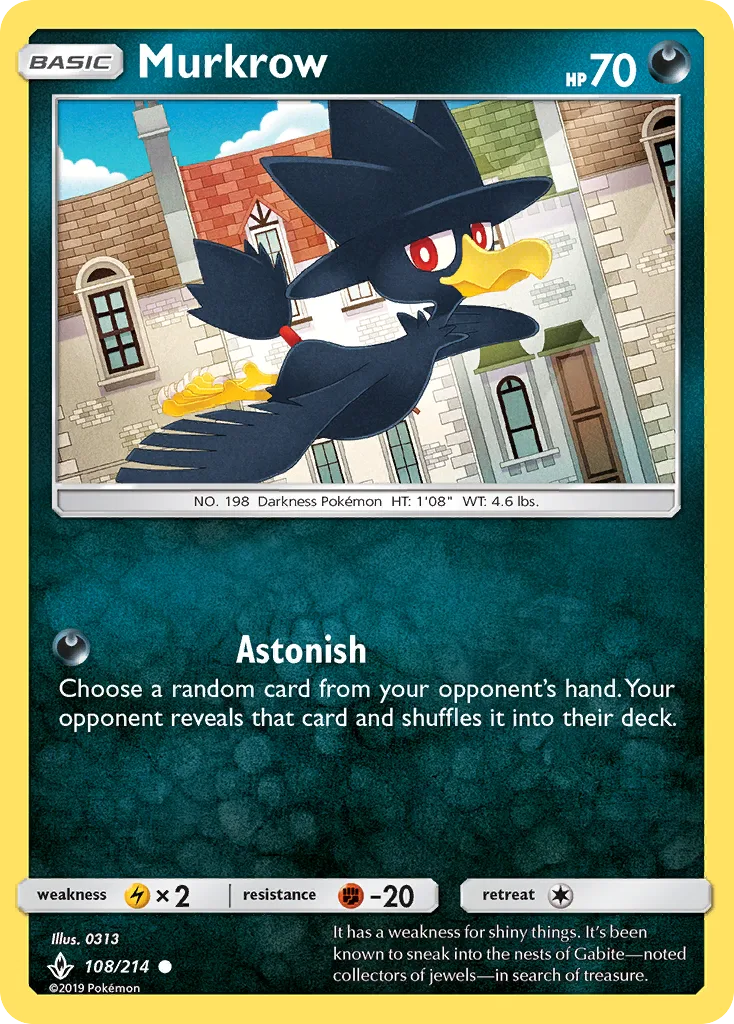 Murkrow, Unbroken Bonds #108/214