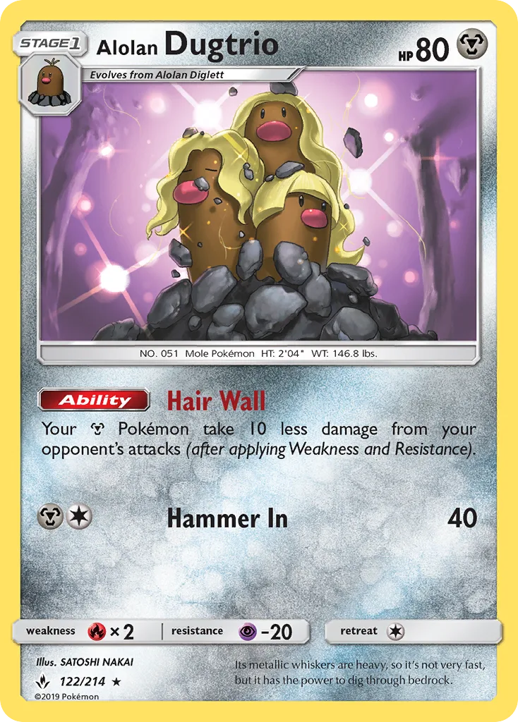 Alolan Dugtrio, Unbroken Bonds #122/214