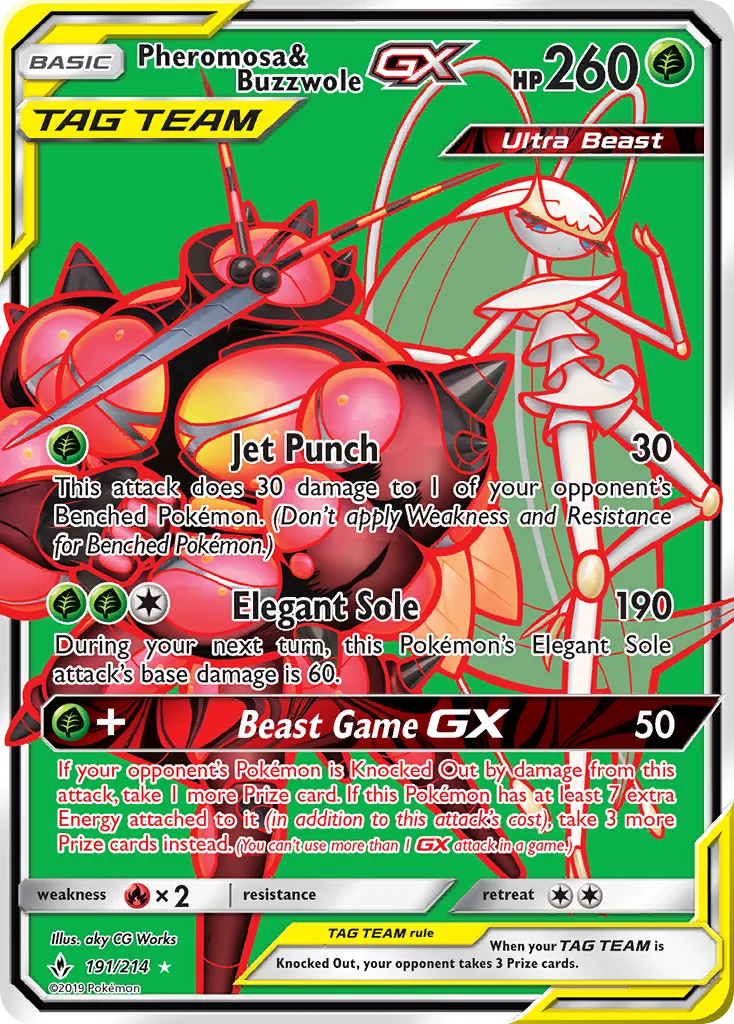 Pheromosa & Buzzwole-GX, Unbroken Bonds #191/214