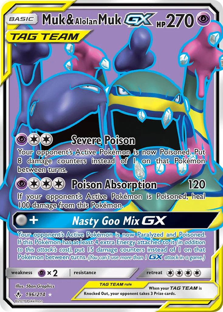 Muk & Alolan Muk-GX, Unbroken Bonds #196/214