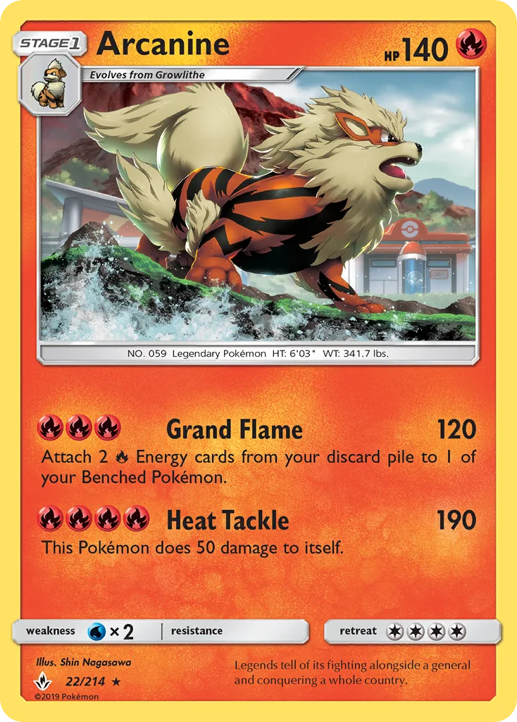 Arcanine, Unbroken Bonds #22/214