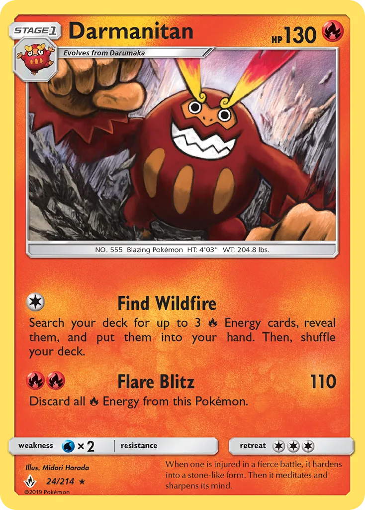Darmanitan, Unbroken Bonds #24/214