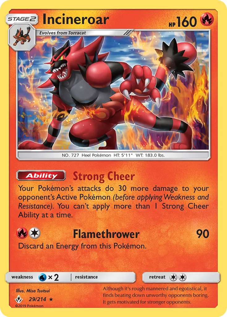 Incineroar, Unbroken Bonds #29/214
