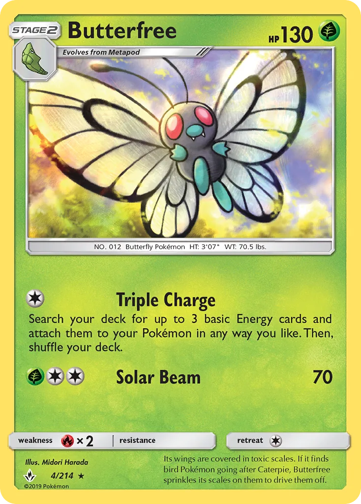 Butterfree, Unbroken Bonds #4/214