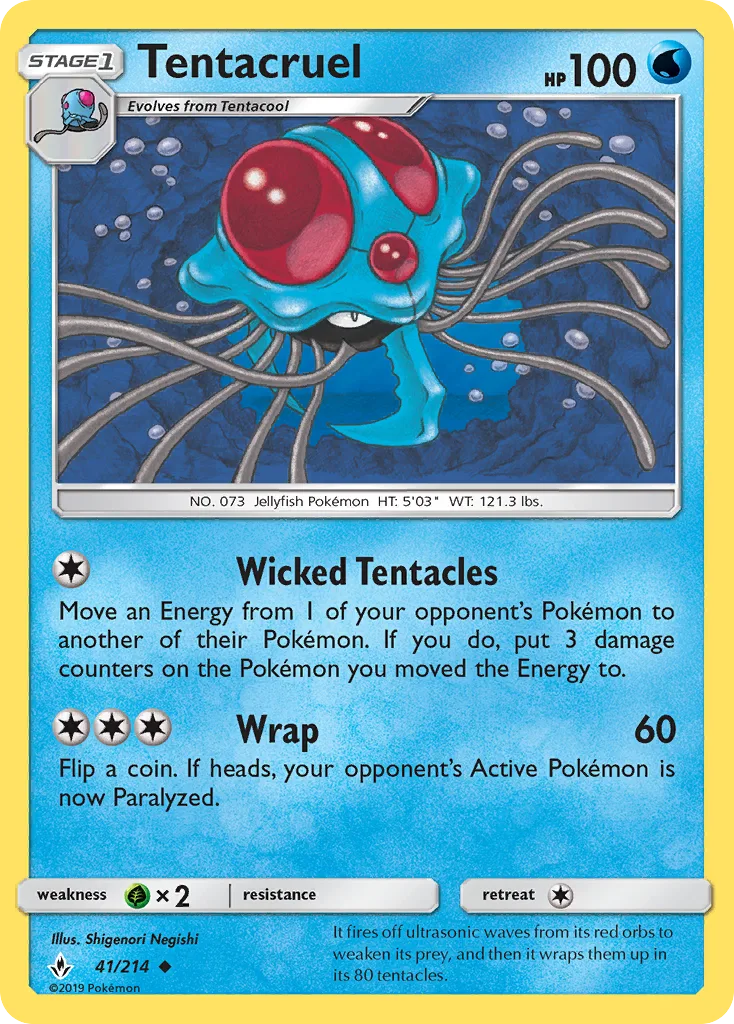 Tentacruel, Unbroken Bonds #41/214
