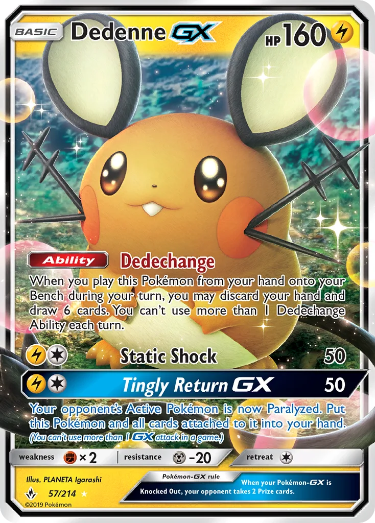 Dedenne-GX, Unbroken Bonds #57/214