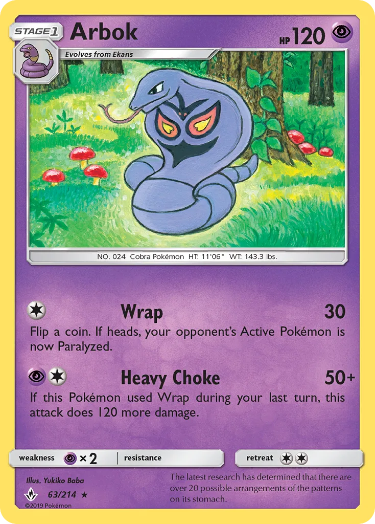 Arbok, Unbroken Bonds #63/214