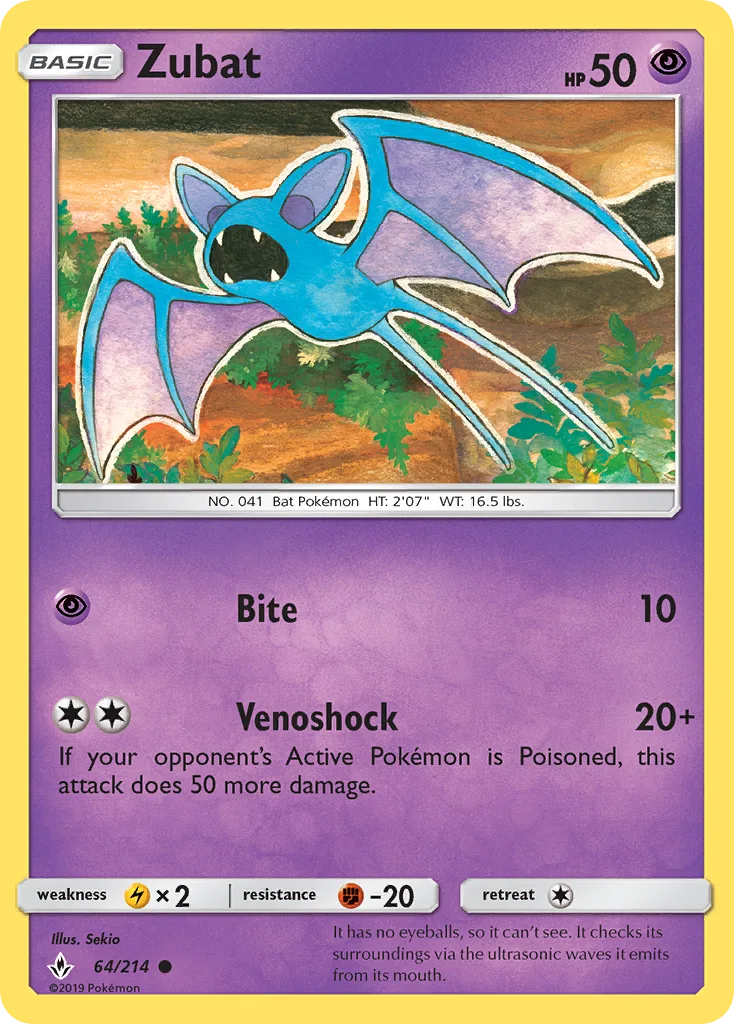 Zubat, Unbroken Bonds #64/214