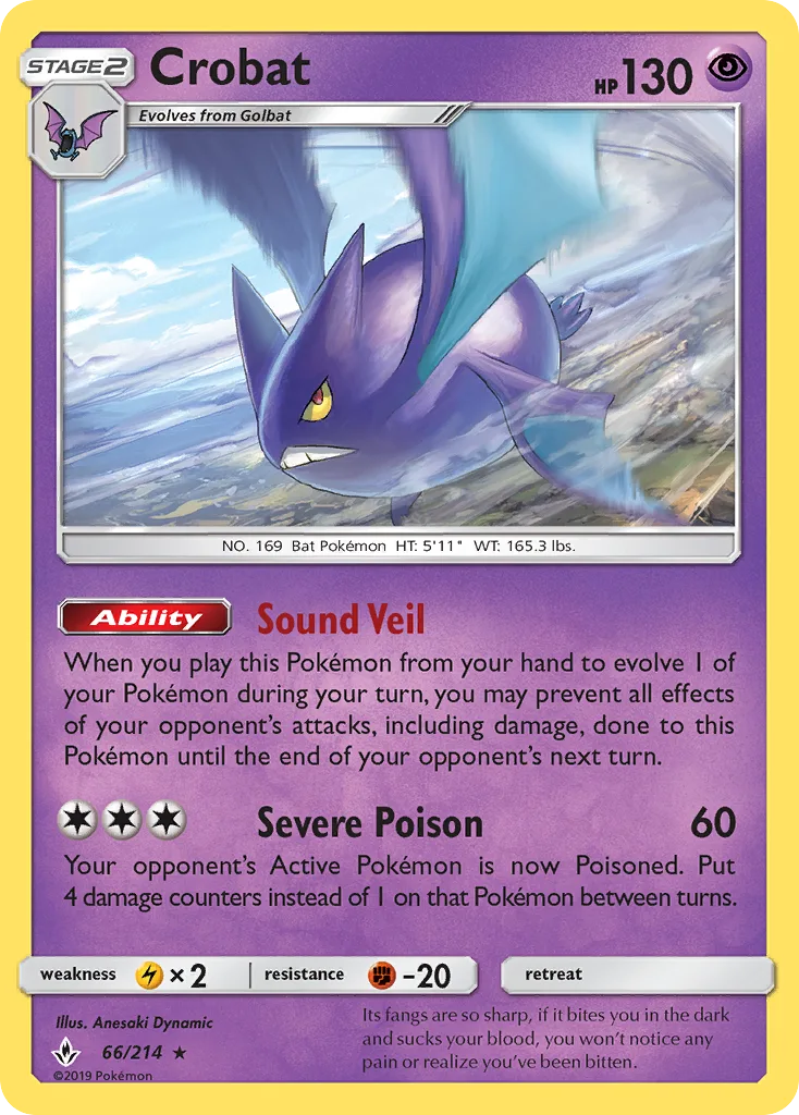 Crobat, Unbroken Bonds #66/214