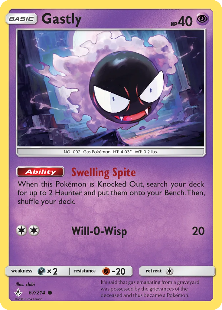 Gastly, Unbroken Bonds #67/214