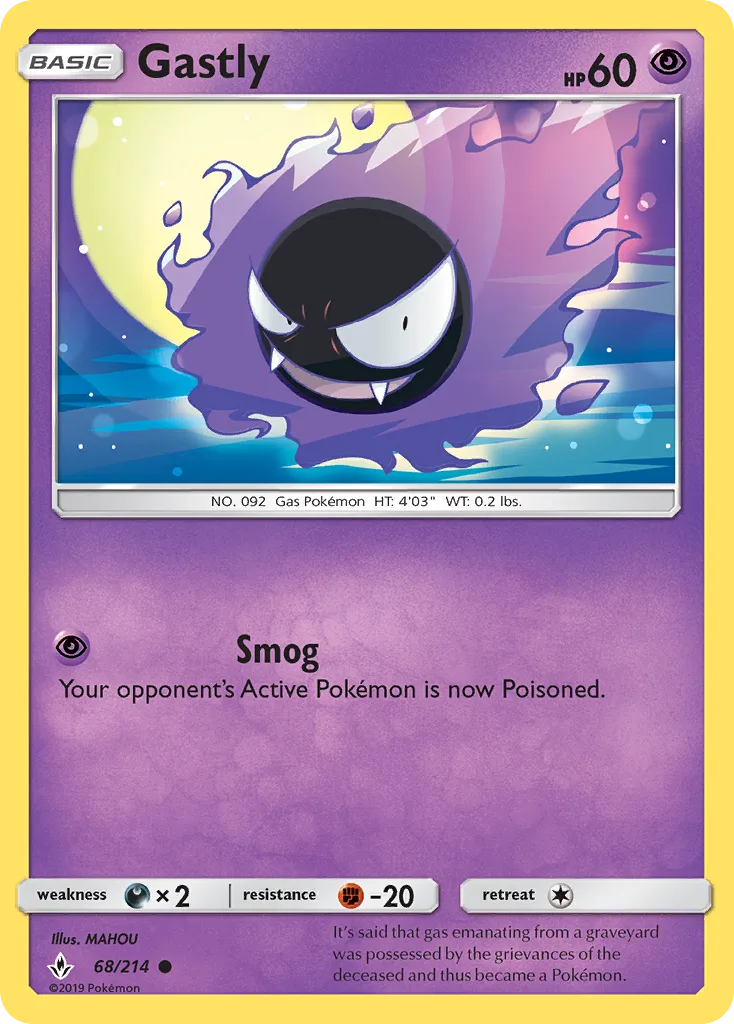 Gastly, Unbroken Bonds #68/214