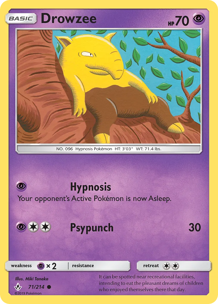 Drowzee, Unbroken Bonds #71/214